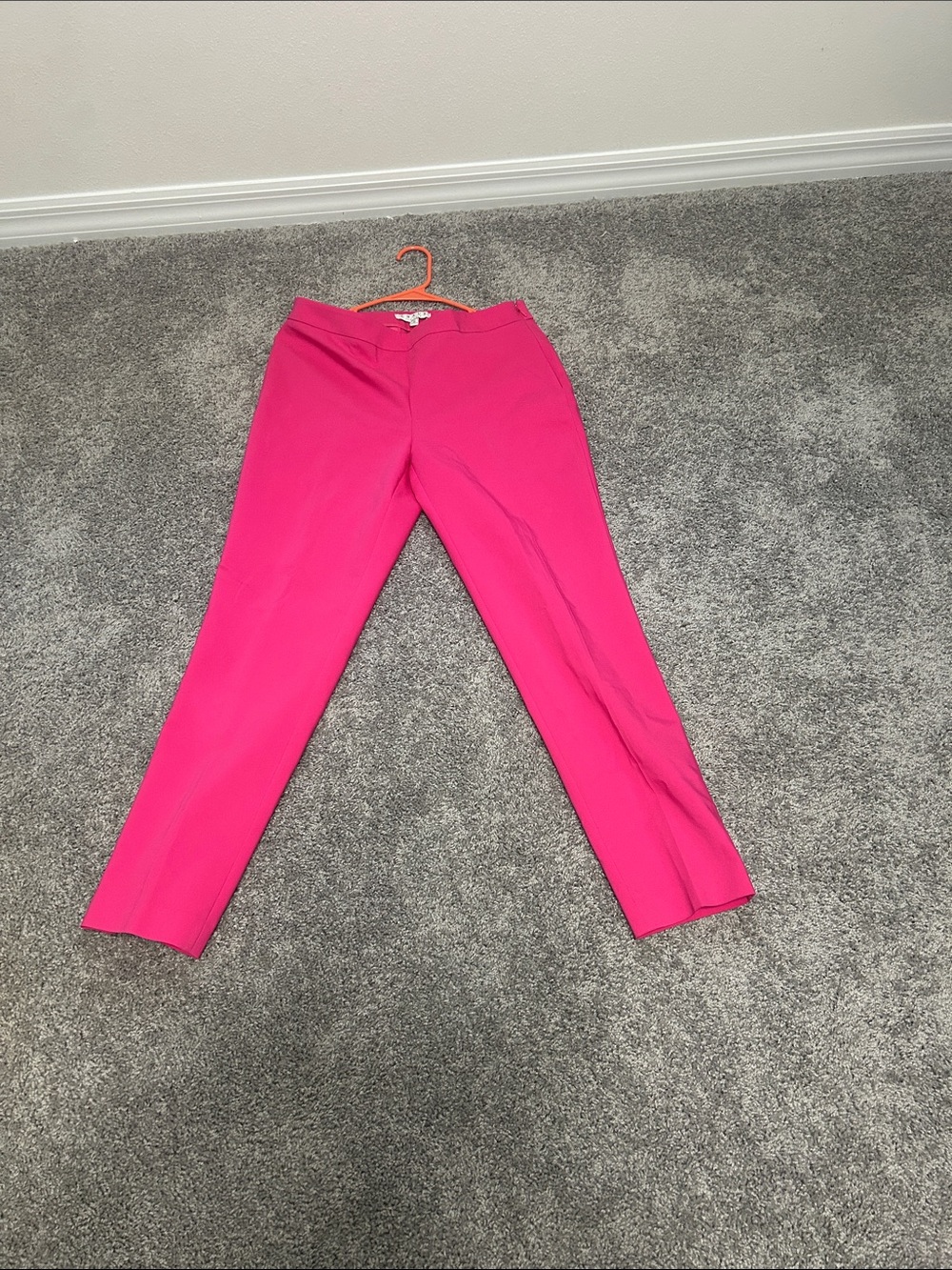 Chaus Hot Pink Straight Leg Tailored Pants